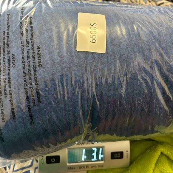 Zara Knit Long Sleeve Sweater Soft Textured Relaxed Fit Turtleneck Blue W‎ US S - Picture 7 of 7